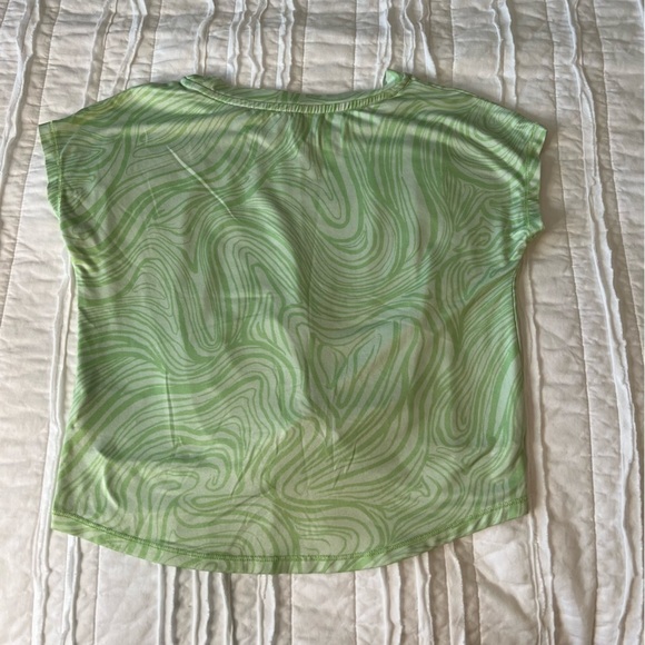 Girls Ideology Short sleeve top t-shirt Green SZ M - Picture 6 of 8